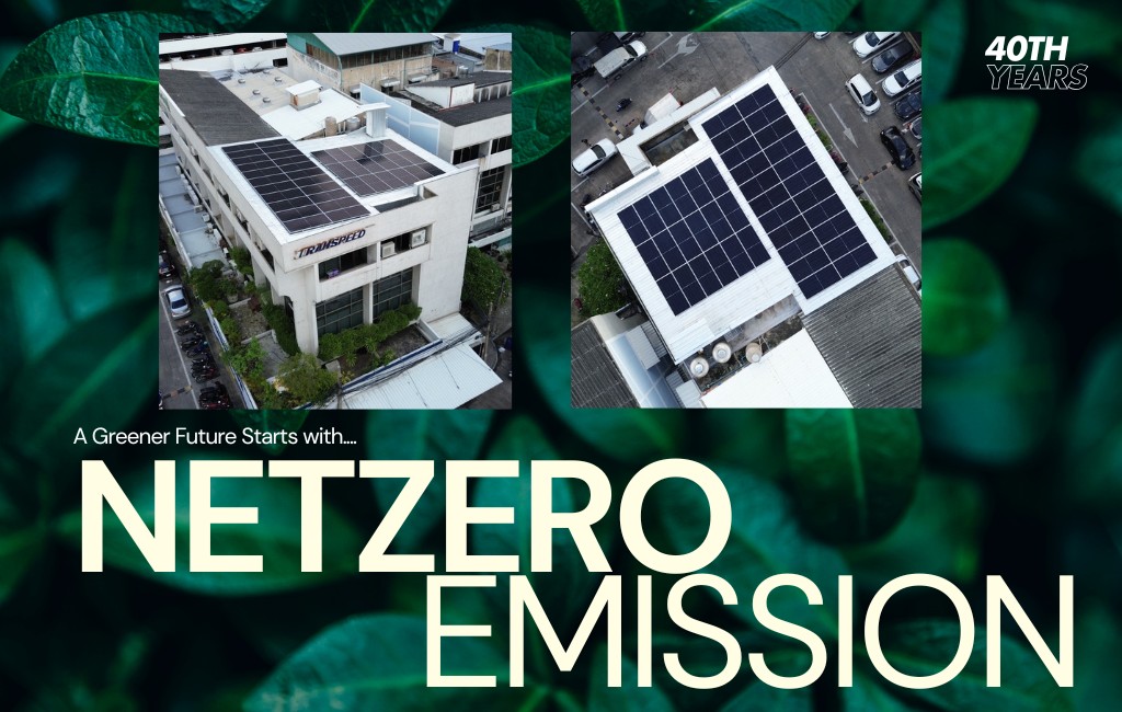 Net Zero Logistics solar panels at Transpeed facilities in Thailand